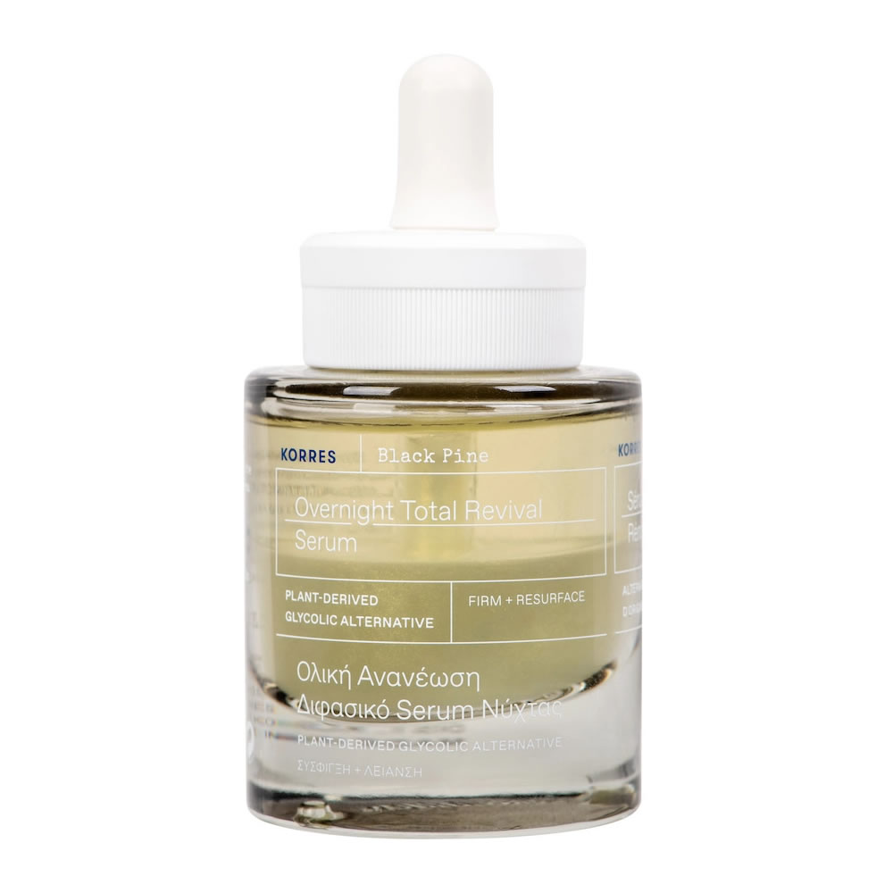 5203069101595 KORRES ΜΑΥΡΗ ΠΕΥΚΗ 4D, Διφασικό Serum Νύχτας, Σύσφιγξη, Λείανση, αντιγήρανση