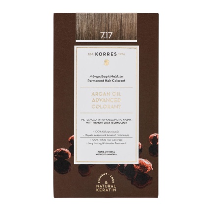 KORRES ARGAN OIL Advanced Colorant 7.17 Ξανθό Σκούρο Μπεζ