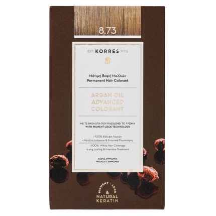 KORRES ARGAN OIL Advanced Colorant 8.73, Χρυσή Καραμέλα