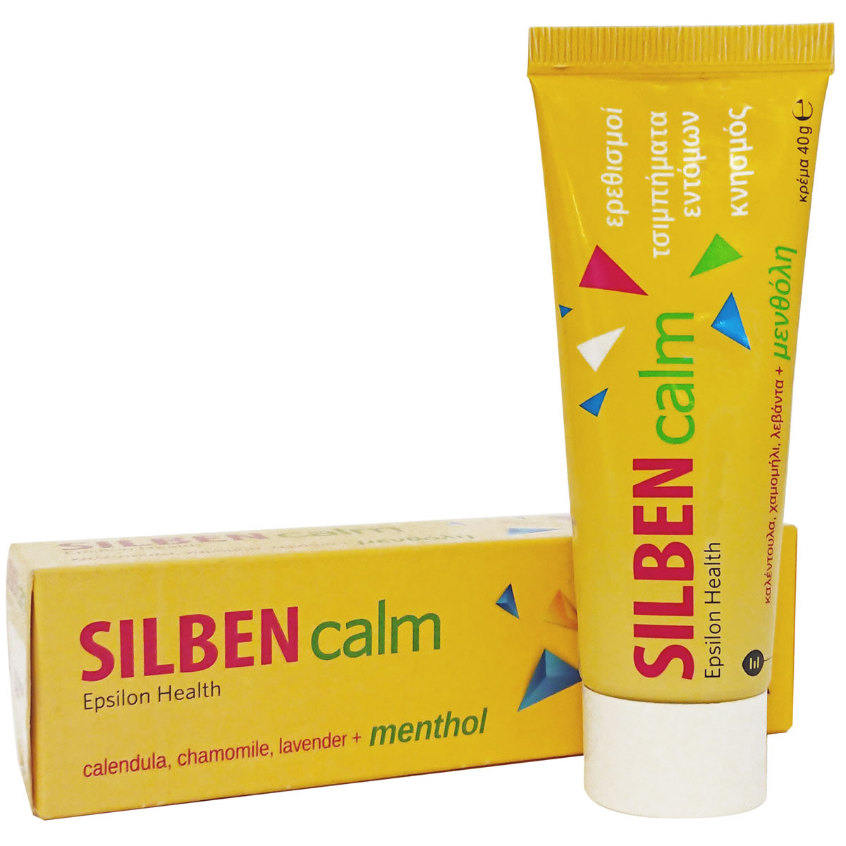 5213001491103 EPSILON HEALTH SILBEN CALM Καταπραϋντική Κρέμα με Καλέντουλα, Χαμομήλι, Λεβάντα και Μενθόλη 40gr