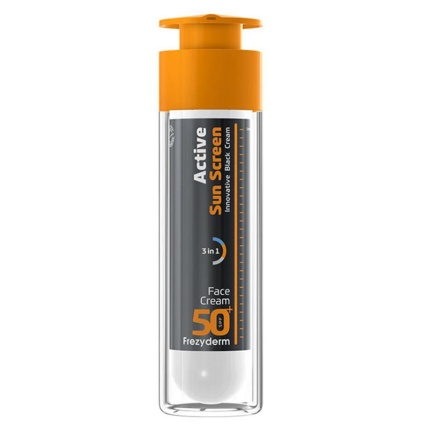 FREZYDERM, Actice Sun Screen Face Cream, Aντηλιακή Kρέμα Pροσώπου, SPF50+
