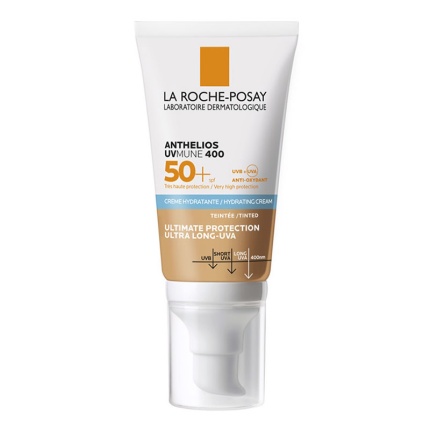 La Roche-Posay ANTHELIOS UVMUNE400, SPF50+, Αντηλιακή Κρέμα Προσώπου, Αντηλιακό με Χρώμα