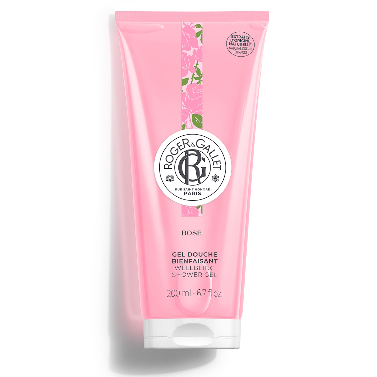ROGER+GALLET Gel Douche Bienfaisant Rose, Αφρόλουτρο, 200ml ROGER+GALLET, Bienfaisant Rose, Αφρόλουτρο