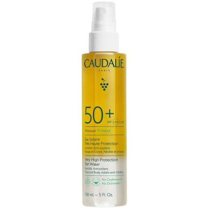 CAUDALIE, Very High Protection Sun Water, SPF50+, Αντηλιακή Λοσιόν, Αντηλιακό Προσώπου, Αντηλιακό Σώματος, 3522930004028