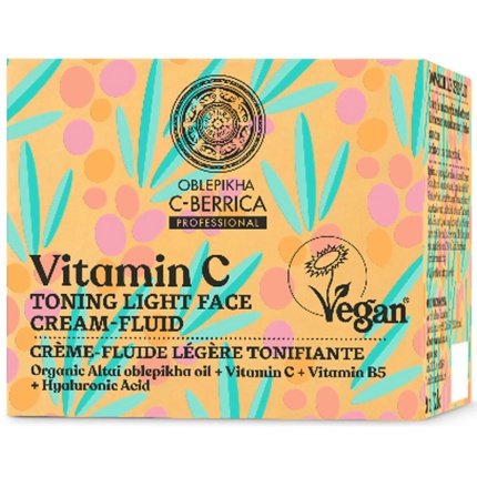 NATURA SIBERICA C-Berrica Τονωτική 24ωρη Κρέμα Προσώπου Λεπτόρρευστη για Όλους τους Τύπους Επιδερμίδας 50ml