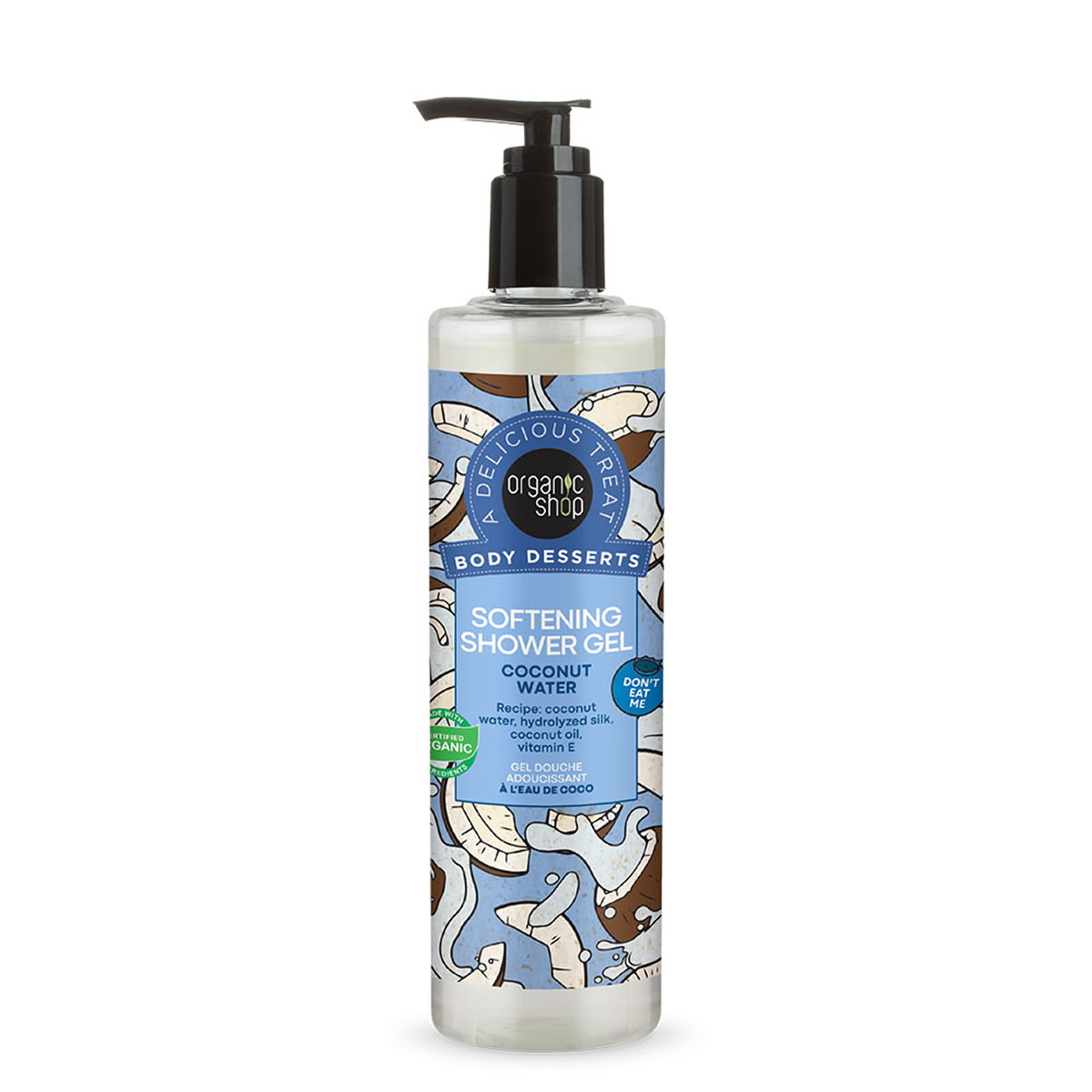 photo1 (17) ORGANIC SHOP Body Desserts Coconut Water Απαλό Αφρόλουτρο 280ml - Image 1