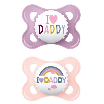 MAM Πιπίλα Σιλικόνης Ι Love Mummy & Daddy, 2-6,115SG2