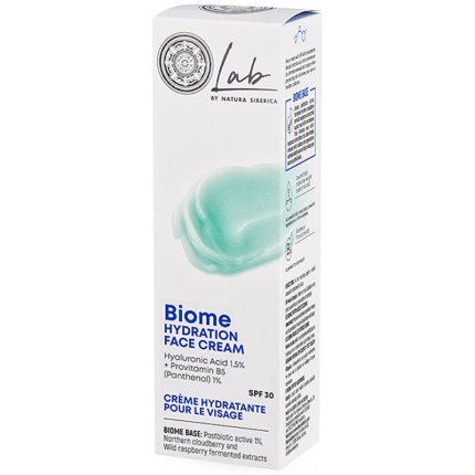 NATURA SIBERICA Biome Ενυδατική Κρέμα Προσώπου με SPF30, 50ml