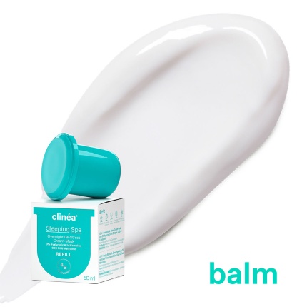 CLINEA, Sleeping Spa Refill, Κρέμα-Μάσκα De-Stress Nυκτός, Κρέμα Nυκτός, ενυδάτωση, 5201314168232