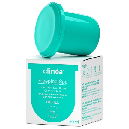 CLINEA, Sleeping Spa Refill, Κρέμα-Μάσκα De-Stress Nυκτός, Κρέμα Nυκτός, ενυδάτωση, 5201314168232