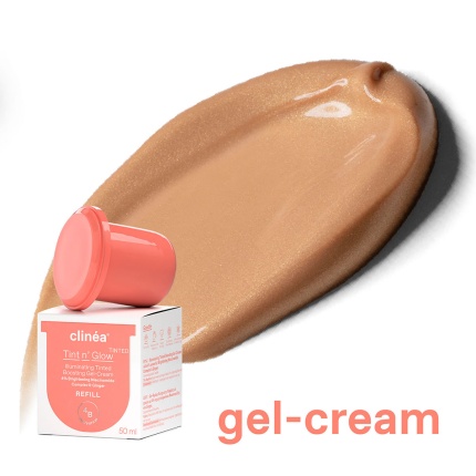 CLINEA, Tint n' Glow, Gel Κρέμα Ενίσχυσης Λάμψης, Κρέμα ημέρας με Χρώμα, 5201314168270