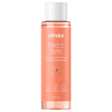 CLINEA, Glam n' Tonic, Απολεπιστική Τονωτική Λοσιόν, 5201314168324