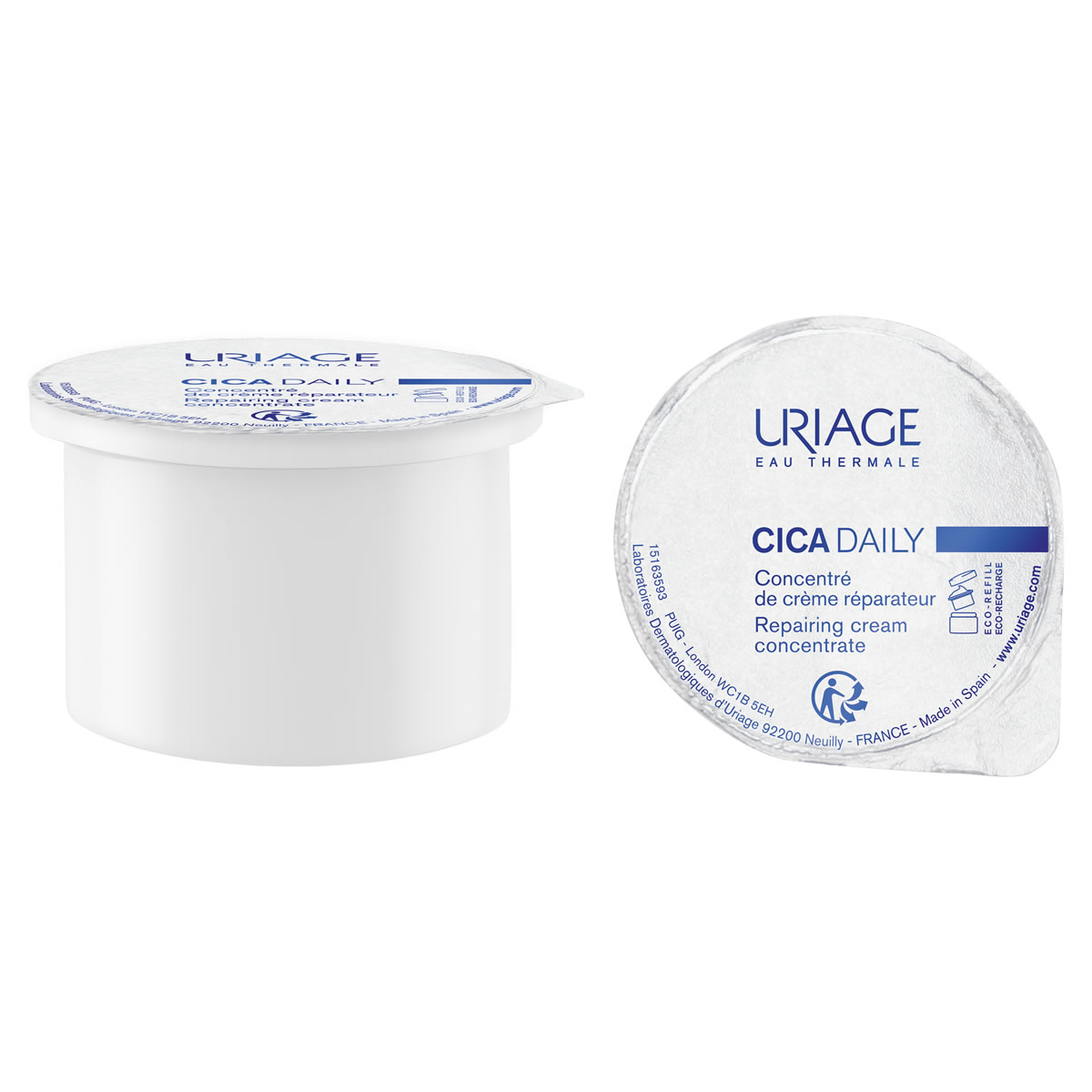 CICA_DAILY_ConcentreCreme_Recharg_50ml_0923_HD URIAGE, Cica Daily Repairing Cream Concentrate Refill, 3661434011900, αναπλαστική κρέμα προσώπου