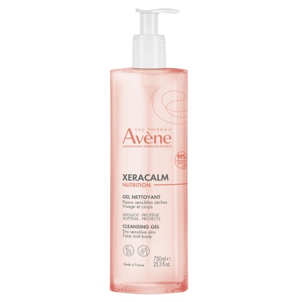 AVENE, Xeracalm Nutrition, Τζελ Καθαρισμού για Προσώπο και Σώμα, αφρολουτρο, 3282770155020