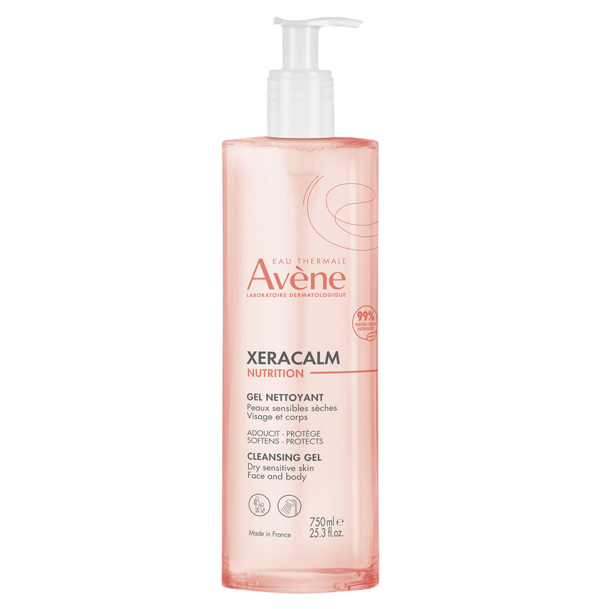 3282770155020 AVENE, Xeracalm Nutrition, Τζελ Καθαρισμού για Προσώπο και Σώμα, αφρολουτρο, 3282770155020