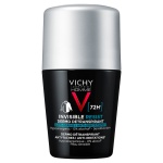 VICHY, Homme Invisible, Anti-Stain, Anti Irritation, Roll-On Αποσμητικό, Αποσμητικό Κατά των Σημαδιών, Αποσμητικό Κατά Έντονης εφίδρωσης, 3337875894234, Αποσμητικό για άνδρες