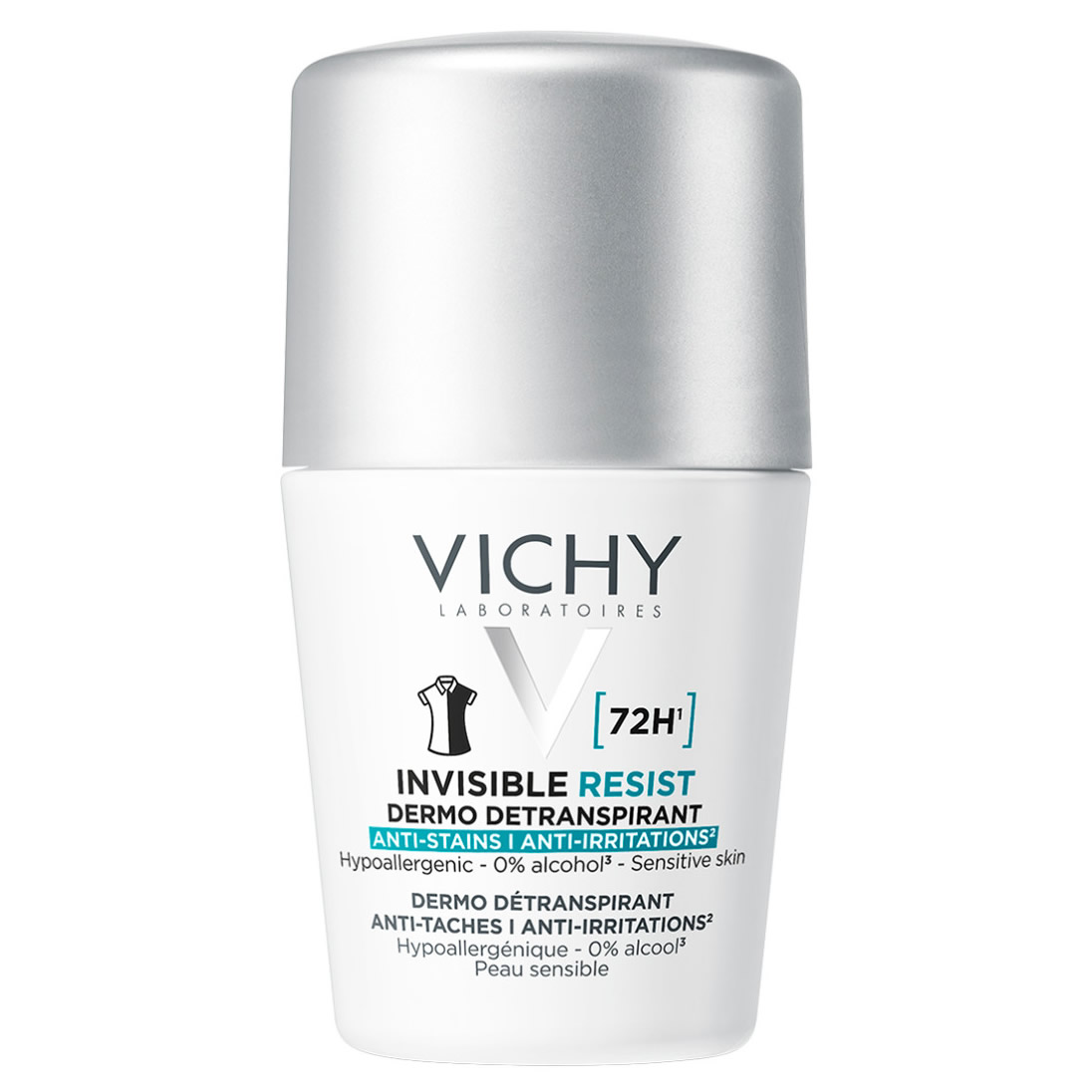 3337875894265_1 VICHY, Invisible, Anti-Stain, Anti Irritation, Roll-On Αποσμητικό, Αποσμητικό Κατά των Σημαδιών, Αποσμητικό Κατά Έντονης εφίδρωσης, 3337875894265, Αποσμητικό για γυναίκες