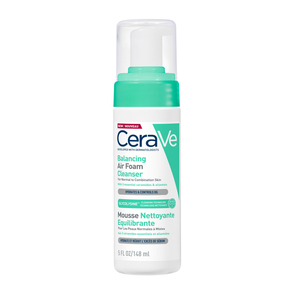 3337875925341_1 CeraVe Balancing Air Foam Cleanser Καθαριστικό προσώπου για το Κανονικό έως Μικτό δέρμα, 3337875925341