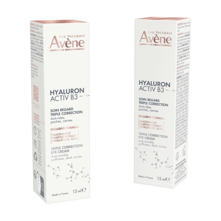 AVENE Hyaluron Activ B3, 24ωρη Κρέμα Ματιών, Αντιγήρανση, 3282770394313