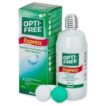 ALCON Opti‑Free Express 355 ml – Διάλυμα φακών all‑in‑one: καθαρίζει, απολυμαίνει & ενυδατώνει χωρίς τρίψιμο. Πρακτική λύση με φιάλη & θήκη. Barcode 0300656144388