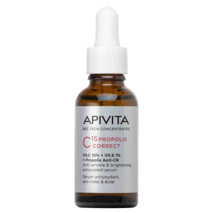 APIVITA C15 Propolis Correct Serum Αντιρυτιδικός & Αντιοξειδωτικός Ορός Λάμψης 30ml